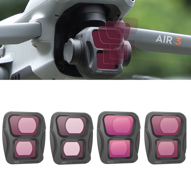 Filtro de lente de cámara Para Sunnylife, filtro: 4 en 1 ND4 ND8 ND16 ND32 para DJI Air 3