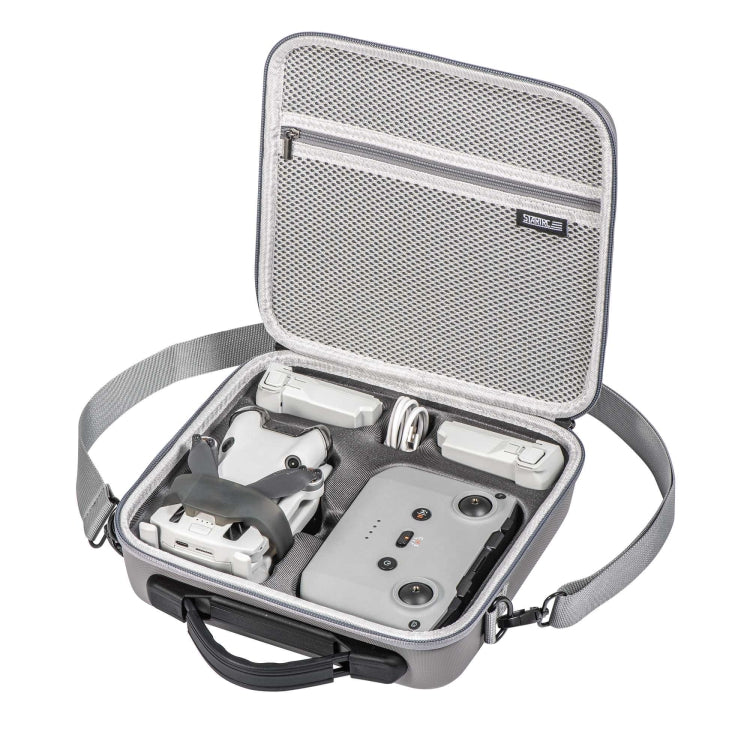 Bolso de almacenamiento de hombro N2 STARTRC Bolso de PU para DJI Mini 4 Pro (gris) — imagen 5