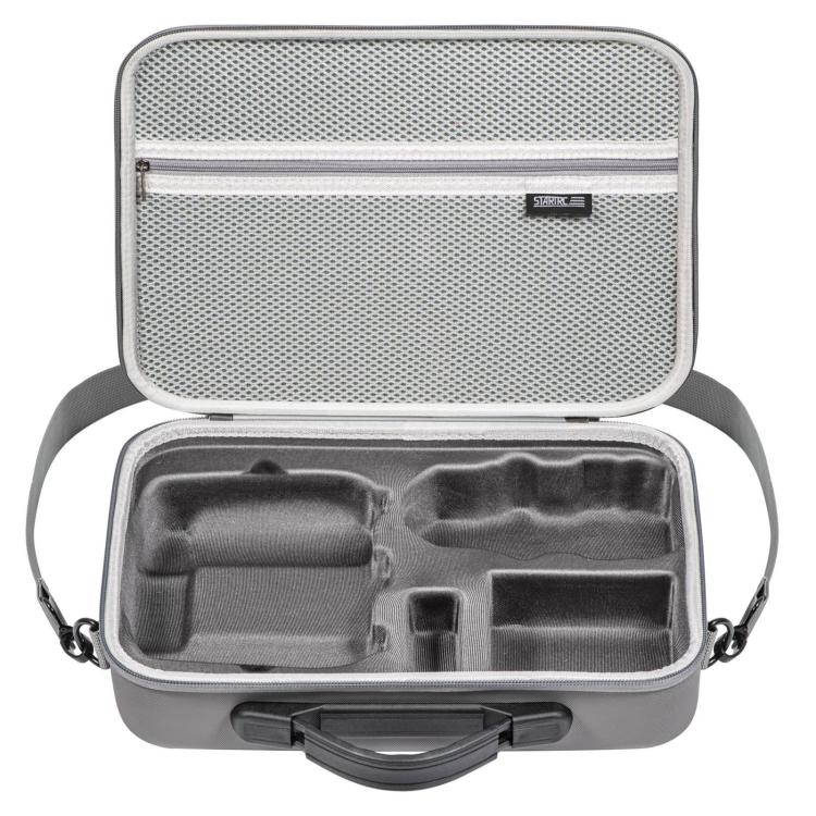 Bolso de almacenamiento de hombro RC 2 con pantalla STARTRC Bolso de PU para DJI Mini 4 Pro (gris) — imagen 4