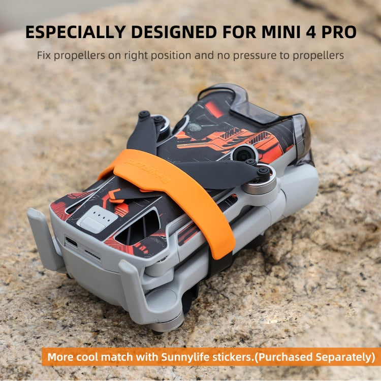 Soporte de cuchilla Sunnylife SJ711 Protector de fijación de hélice fija para DJI Mini 4 Pro (naranja) — imagen 5
