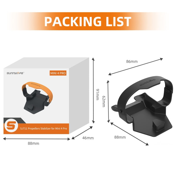 Soporte de cuchilla Sunnylife SJ711 Protector de fijación de hélice fija para DJI Mini 4 Pro (naranja) — imagen 11