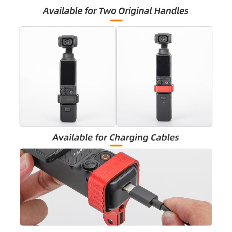 Soporte de expansión de metal Soporte de marco adaptador con tornillo para DJI Osmo Pocket 3 (rojo) — imagen 5