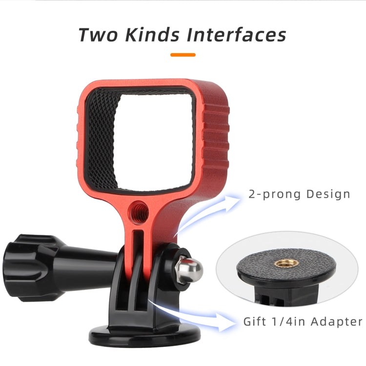 Soporte de expansión de metal Soporte de marco adaptador con tornillo para DJI Osmo Pocket 3 (rojo) — imagen 8