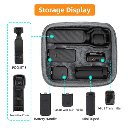 Bolsa Sunnylife caja de almacenamiento conjunto completo para DJI Mic 2 / Osmo Pocket 3 para DJI DJI Mic 2, DJI Osmo Pocket…