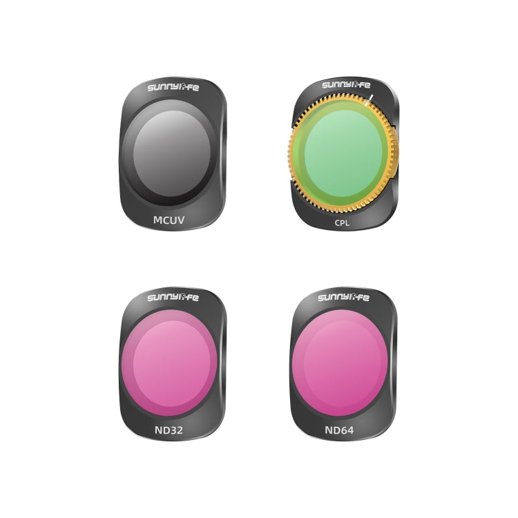 Filtro de lente de cámara Para Sunnylife, filtro: 4 en 1 MCUV CPL ND32/64 para DJI Osmo Pocket 3