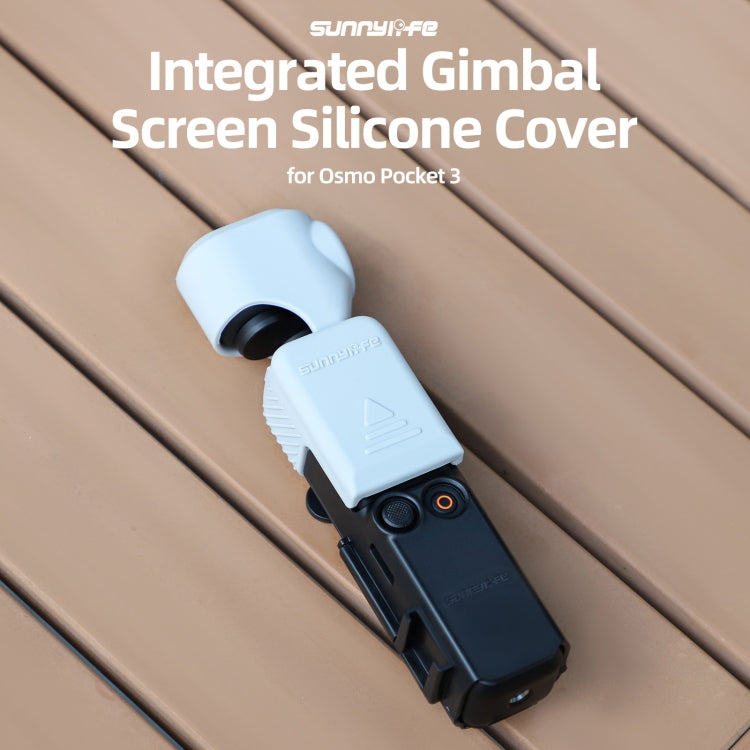 Funda Sunnylife OP3-BHT746 protectora de silicona para DJI Osmo Pocket 3 (gris blanco) — imagen 3