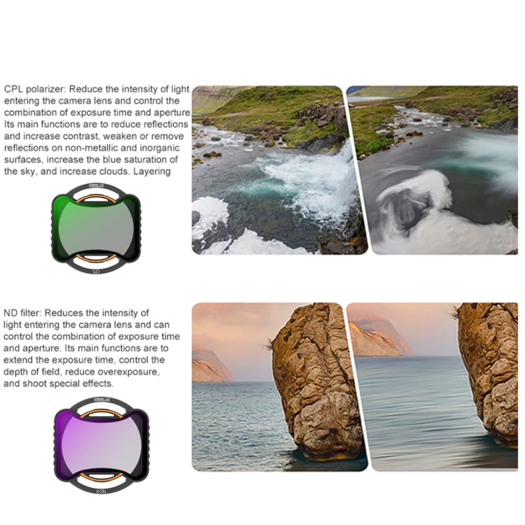 Filtro de lente de dron Para STARTRC, lente: CPL ND8/16/32/64/256 para DJI Avata 2 — imagen 6