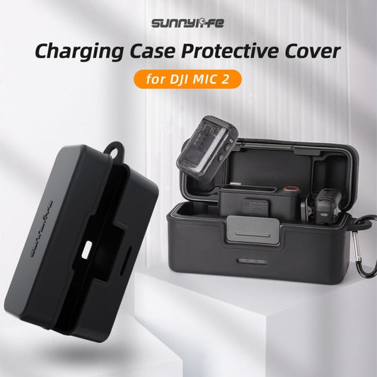Estuche de carga Sunnylife BHT772 Micrófono inalámbrico Funda protectora suave a prueba de arañazos para DJI Mic 2 (negro) —…