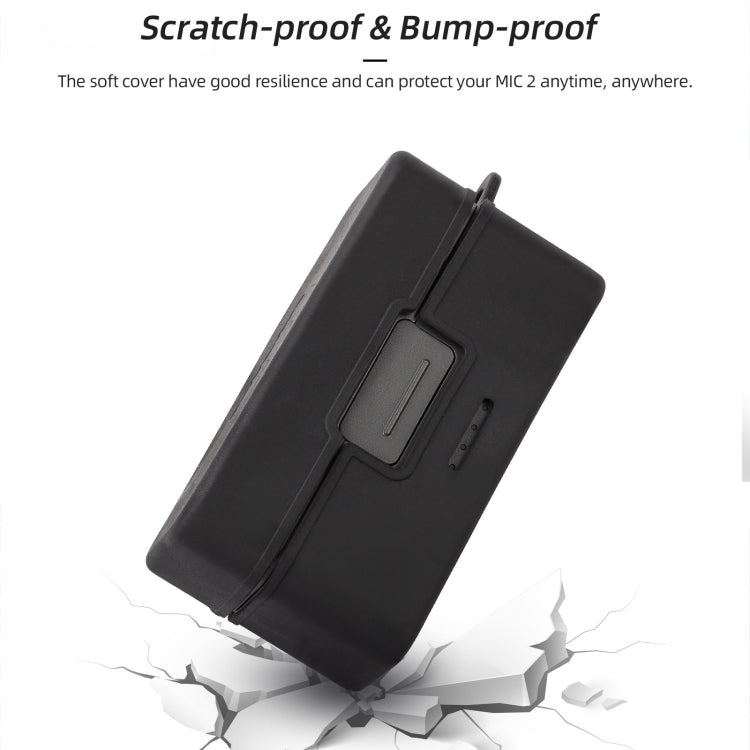 Estuche de carga Sunnylife BHT772 Micrófono inalámbrico Funda protectora suave a prueba de arañazos para DJI Mic 2 (negro) —…