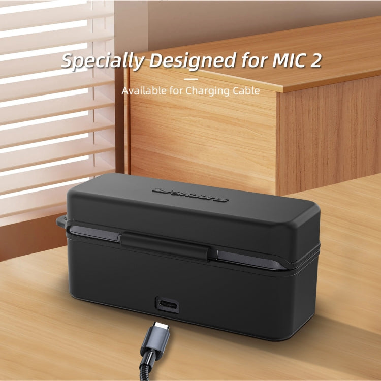 Estuche de carga Sunnylife BHT772 Micrófono inalámbrico Funda protectora suave a prueba de arañazos para DJI Mic 2 (negro) —…