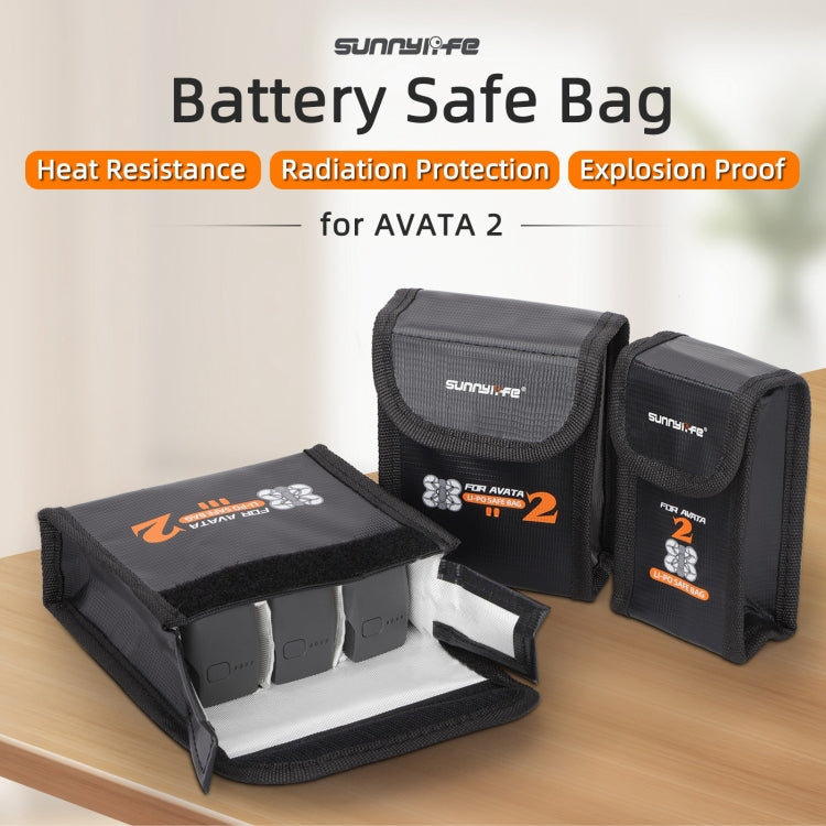 Batería Sunnylife bolsa segura a prueba de explosiones bolsa protectora Li-Po segura para DJI Avata 2 (para batería de 1 pie…