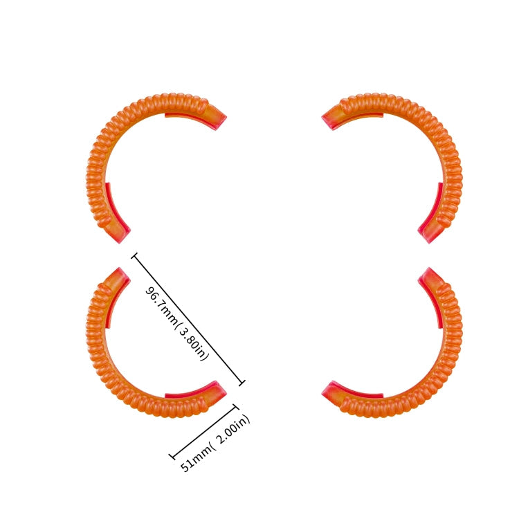 Hélice STARTRC TPU Protective Protector Anti-collision Ring Cubierta para DJI Avata 2 (Fluorescent Orange) — imagen 4