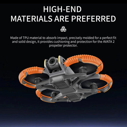 Hélice STARTRC TPU Protective Protector Anti-collision Ring Cubierta para DJI Avata 2 (Fluorescent Green) — imagen 8