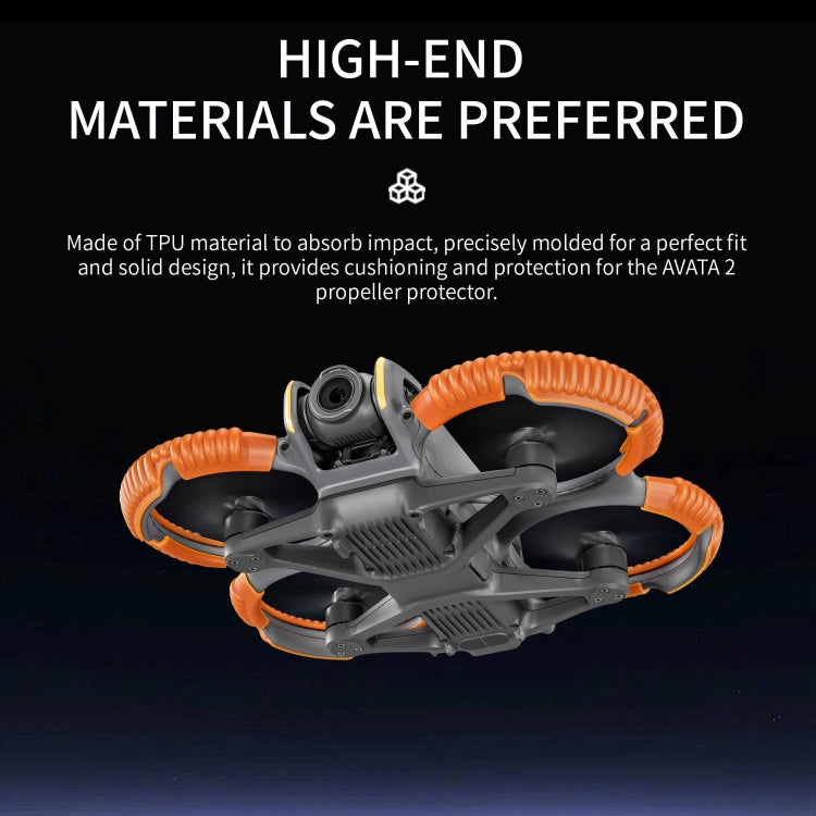 Hélice STARTRC TPU Protective Protector Anti-collision Ring Cubierta para DJI Avata 2 (Black) — imagen 8