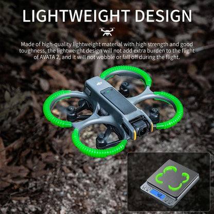 Hélice STARTRC TPU Protective Protector Anti-collision Ring Cubierta para DJI Avata 2 (Fluorescent Green) — imagen 9