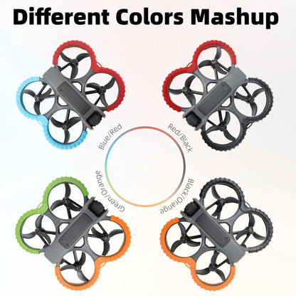 Cubierta Sunnylife Dron protectora anticolisión Anillo de hélice Rayas para DJI Avata 2 (Negro) — imagen 4