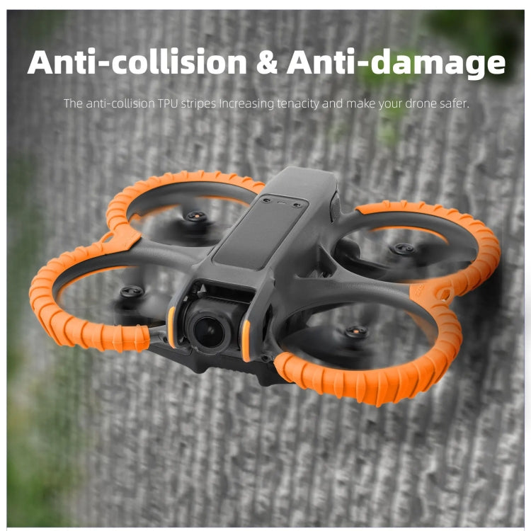 Cubierta Sunnylife Dron protectora anticolisión Anillo de hélice Rayas para DJI Avata 2 (Negro) — imagen 6