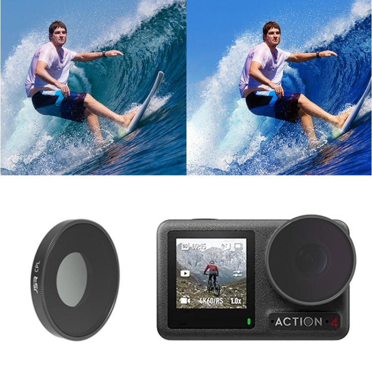 Filtro de lente de cámara Para roscado JUNESTAR, Filtro: CPL para DJI Osmo Action 4