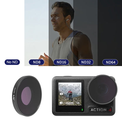Filtro de lente de cámara Para roscado JUNESTAR, Filtro: ND32 para DJI Osmo Action 4