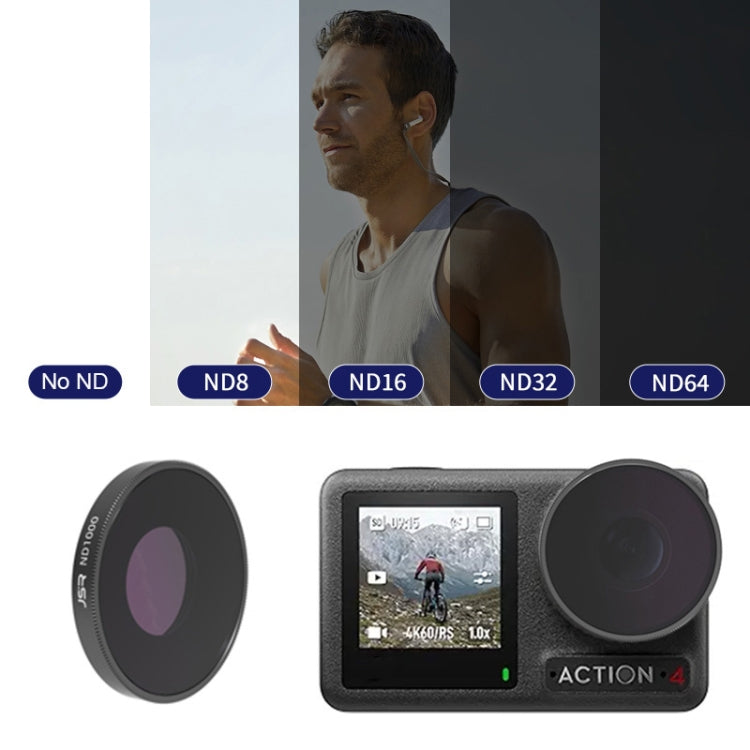 Filtro de lente de cámara Para roscado JUNESTAR, Filtro: ND1000 para DJI Osmo Action 4