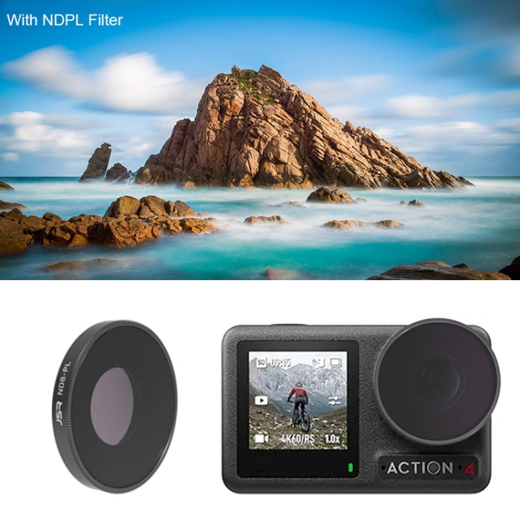 Filtro de lente de cámara Para con rosca JUNESTAR, Filtro: ND8PL para DJI Osmo Action 4