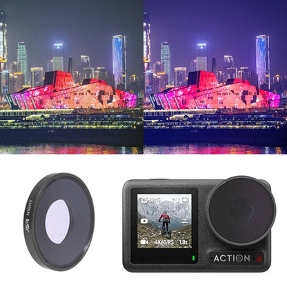 Filtro de lente de cámara Para con rosca JUNESTAR, Filtro: NOCHE para DJI Osmo Action 4