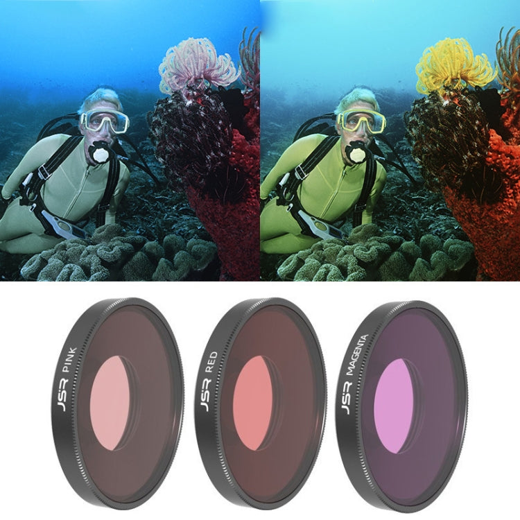 Filtro de lente de cámara Para con rosca JUNESTAR, filtro: filtro de buceo de 3 pulgadas para DJI Osmo Action 4