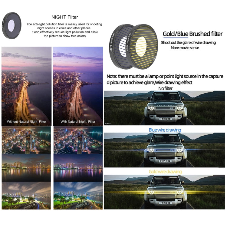 Filtro de lente de cámara Para con rosca JUNESTAR, Filtro: ND8PL para DJI Osmo Action 4 — imagen 3