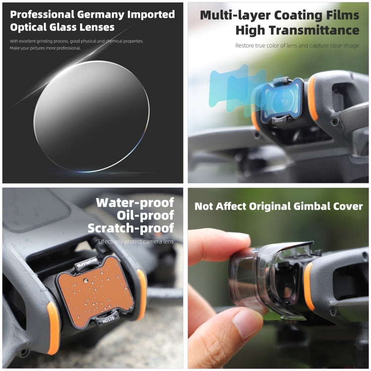 Filtro de lente de cámara Para Sunnylife, filtro: ND32 para DJI Avata 2 — imagen 5