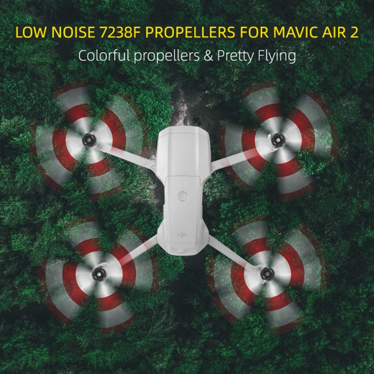 2 pares Sunnylife 7238F-3C para DJI Mavic Air 2 (rojo, azul, blanco) — imagen 6