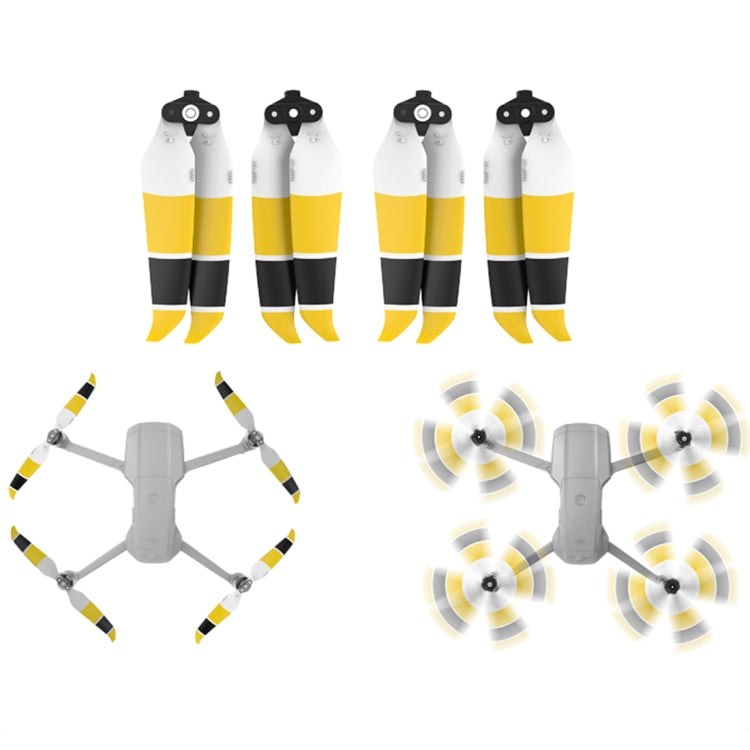 2 pares Sunnylife 7238F-3C para DJI Mavic Air 2 (negro, amarillo, blanco)