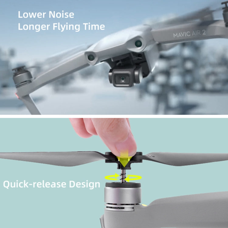 2 pares Sunnylife 7238F-2 para DJI Mavic Air 2 / Air 2S (Plata) para DJI DJI Mavic Air 2, DJI Air 2S — imagen 8