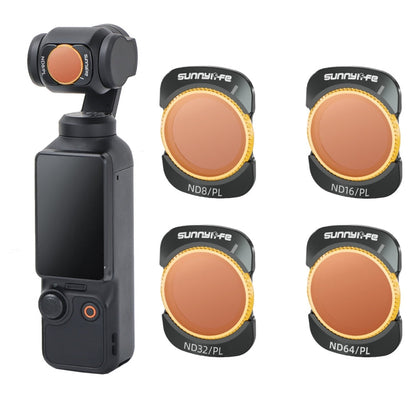 Filtro de lente para cámara Sunnylife, filtro: 4 en 1 ND8-64PL para DJI Osmo Pocket 3