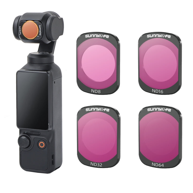 Filtro de lente para cámara Sunnylife, filtro: 4 en 1 ND8-64 para DJI Osmo Pocket 3