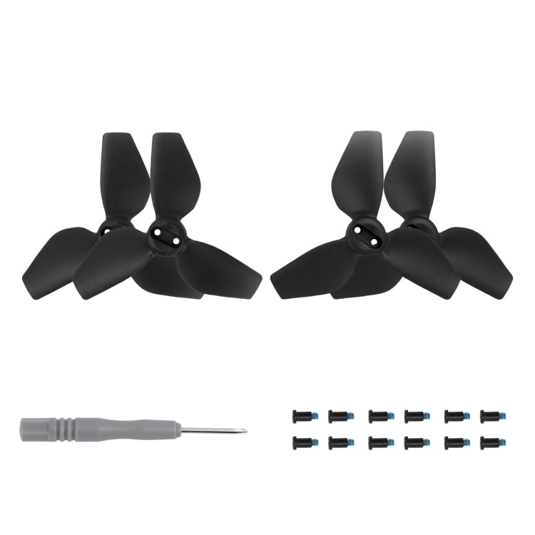 Hélice de 3 palas de color para dron Sunnylife 2016S, cantidad: 2 pares para DJI Neo (negro)