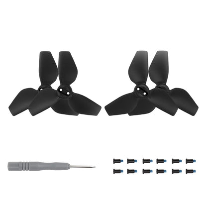 Hélice de 3 palas de color para dron Sunnylife 2016S, cantidad: 2 pares para DJI Neo (negro)