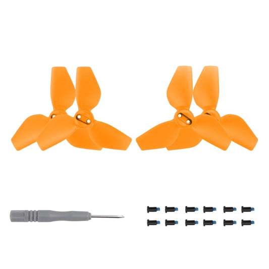 Hélice de 3 palas de color para dron Sunnylife 2016S, cantidad: 2 pares para DJI Neo (naranja)