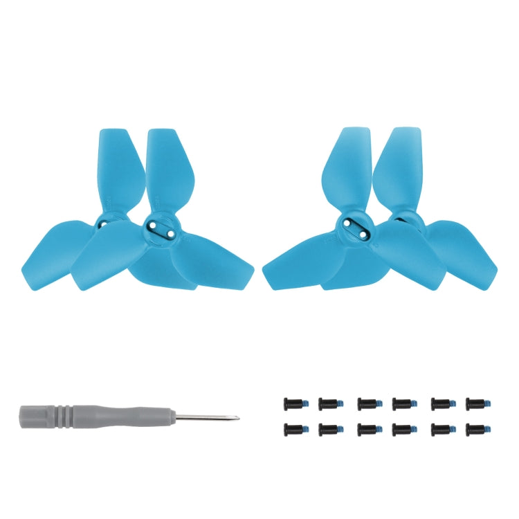 Hélice de 3 palas de color para dron Sunnylife 2016S, cantidad: 2 pares para DJI Neo (azul)