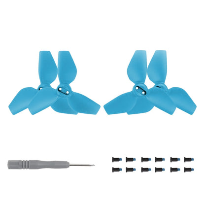 Hélice de 3 palas de color para dron Sunnylife 2016S, cantidad: 2 pares para DJI Neo (azul)