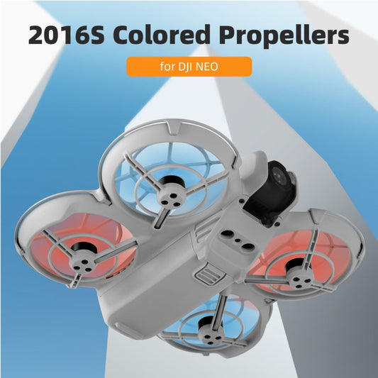 Hélice de 3 palas de color para dron Sunnylife 2016S, cantidad: 2 pares para DJI Neo (rojo) — imagen 2