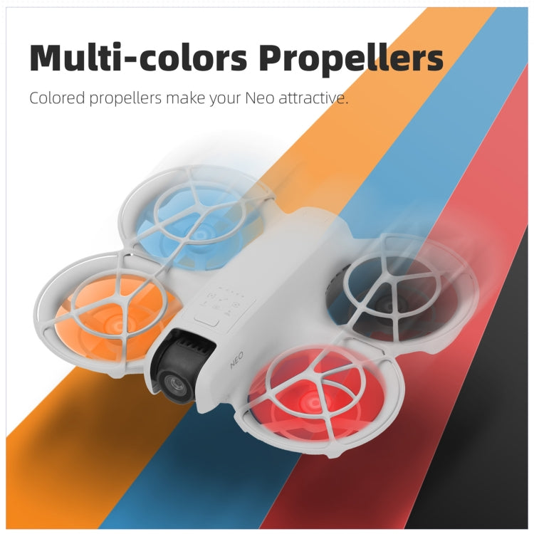 Hélice de 3 palas de color para dron Sunnylife 2016S, cantidad: 2 pares para DJI Neo (rojo) — imagen 3