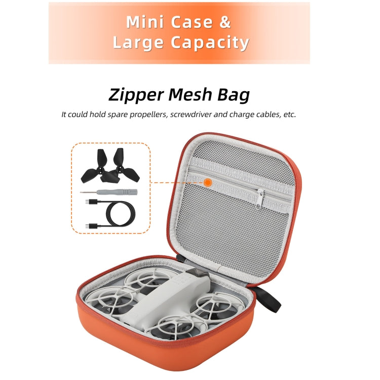 Estuche de almacenamiento tipo estuche para el cuerpo de Sunnylife para DJI Neo (naranja) — imagen 4