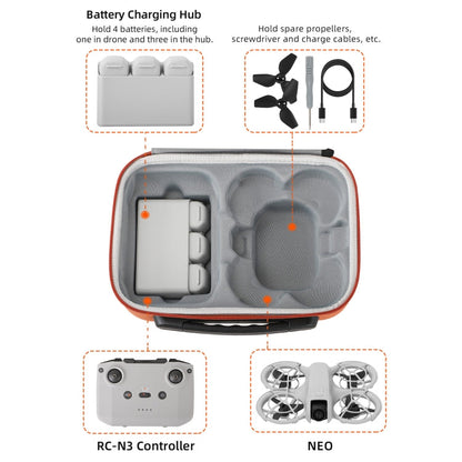 Estuche de almacenamiento para kit de baterías para dron Sunnylife para DJI Neo (negro) — imagen 4