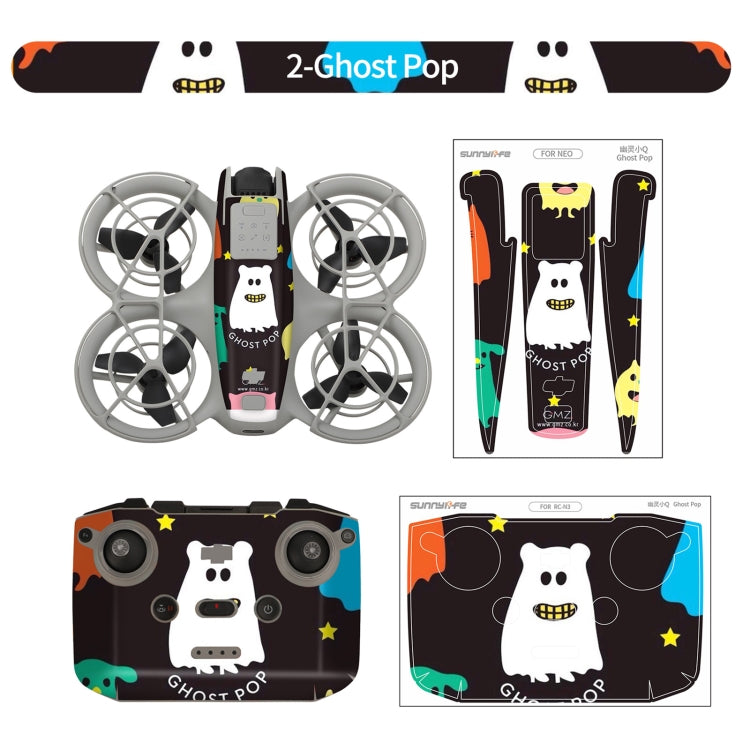 Adhesivo protector para el cuerpo del dron para DJI Neo (Ghost Pop) — imagen 3