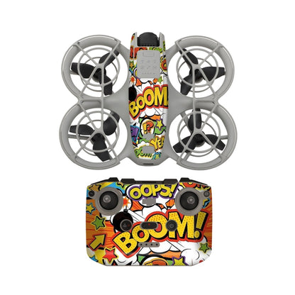 Adhesivo protector para el control remoto del cuerpo del dron para DJI Neo (graffiti)