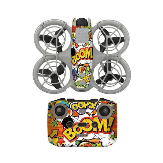 Adhesivo protector para el control remoto del cuerpo del dron para DJI Neo (graffiti)
