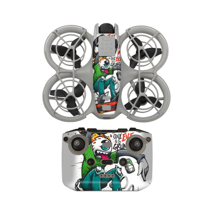 Adhesivo protector para el cuerpo del dron para DJI Neo (ojos grunge)