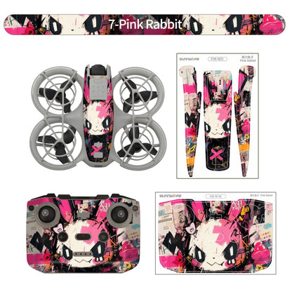 Adhesivo protector para el cuerpo del dron para DJI Neo (conejo rosa) — imagen 3