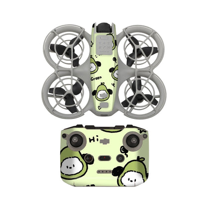 Adhesivo protector para el control remoto del cuerpo del dron para DJI Neo (cachorro verde)