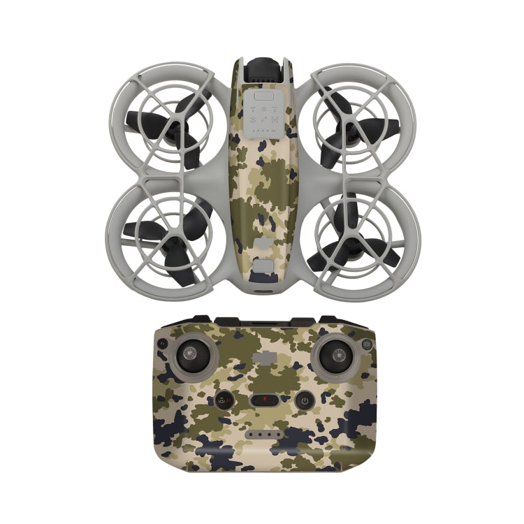 Adhesivo protector para el control remoto del cuerpo del dron para DJI Neo (camuflaje del desierto)